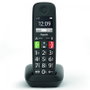 Gigaset E290 Teléfono fijo inalámbrico DECT con teclas grandes, pantalla Jumbo, amplificador de volumen y ECO DECT para personas mayores (Negro) - Modelo S30852-H2901-D201